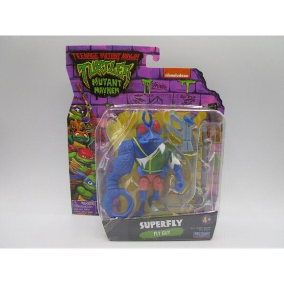 Playmates Teenage Mutant Ninja Turtles Mutant Mayhem Superfly Action Figure TMNT - Picture 1 of 3